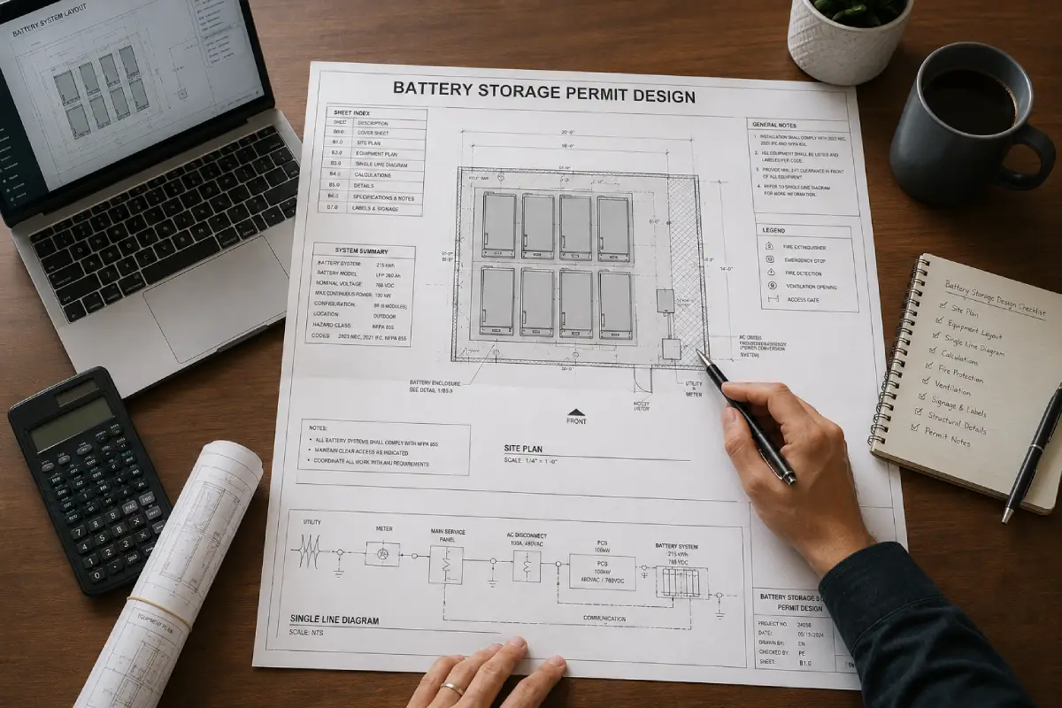 Home Battery Storage Permit Design